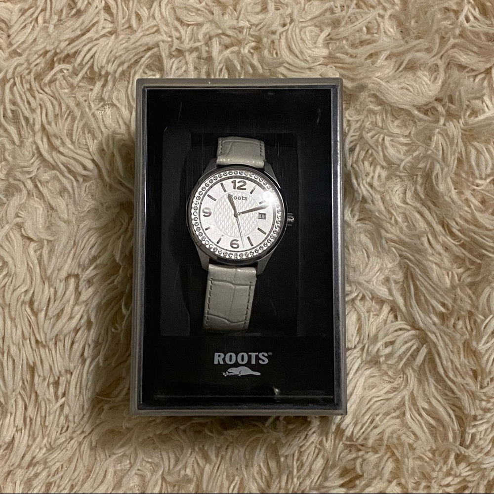 Roots Superstar Leather Watch With Swarovski